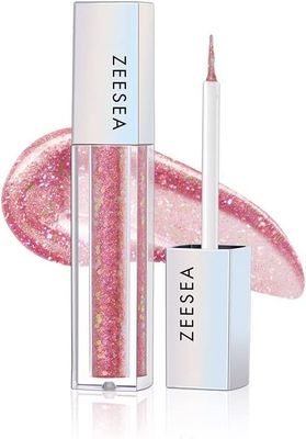 zeesea Glitter Galaxy Colored Liquid Eyeshadow, Dazzling Shimmer Eye Makeup, High Pigmented &amp; Long Lasting (11 Fireworks)