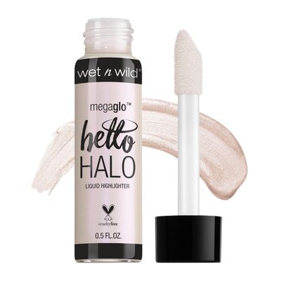 wet n wild MegaGlo Hello Halo Liquid Highlighter Makeup, Shimmer, Glow Halographic