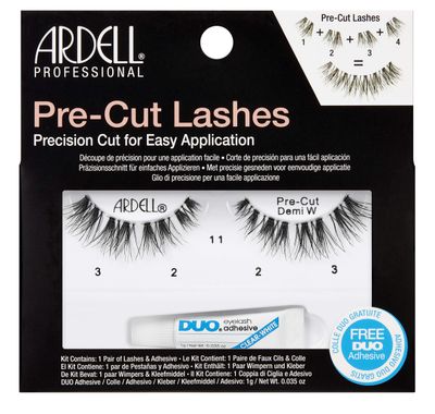 Ardell Pre-Cut Lashes Demi Wispies, Precision Cut for Easy Application, 1-pack