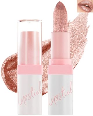 Diamond Glitter Matte Lipstick,Long Lasting Waterproof Shiny Lip Gloss,Nude Pink Metallic Sparkling High Pigment Non-Stick Cup Lip stain Tint, Full-Coverage Lip Balm Lip Makeup,Gift for Women Girl-09