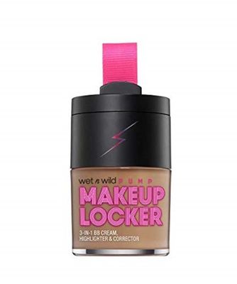 wet n wild Makeup Locker- 3-In-1 Sheer BB Cream, Highlighter &amp; Corrector (177A Medium Deep)