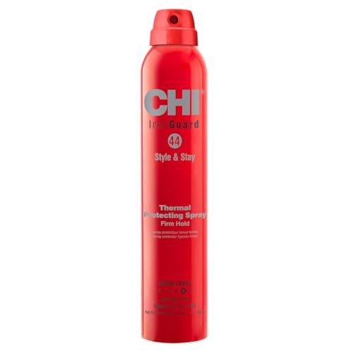 CHI 44 Iron Guard Style &amp; Stay Firm Hold Protecting Spray, Heat Protectant &amp; Hairspray for a Long-Lasting Hold, Sulfate &amp; Paraben-Free, 10 Oz