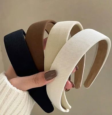 Headbands for Women Non Slip Trendy Headbands for Womens Hair 1 inch Wide Cute Headbands for Girls, Fall Head Bands Elastic Hair Bands for Womens Hair Fashion Hair Accessories for Women 4PCS