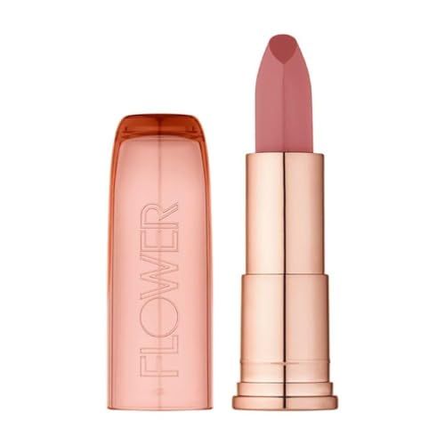 FLOWER Beauty By Drew Barrymore Perfect Pout Moisturizing Lipstick - Soothes Lips  Hydrates - Creamy Lip Tint  Natural Looking Shine  Buildable Color - Cruelty-Free  Vegan (Buttercup)