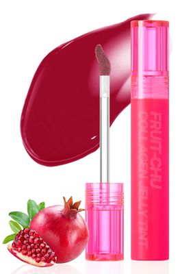 16BRAND Chosungah Fruit-Chu Collagen Korean Lip Tint Korean MakeUp 0.14 oz | Lip Stain Long Lasting Collagen Plumper Water Tint | Moisturizing Lip Tint Stain K Beauty Lip Gloss (Pomegranate Jelly)
