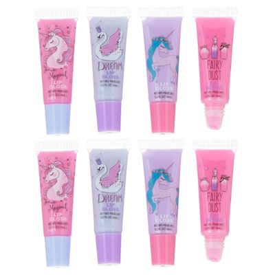 Expressions 8pc Lip Gloss Set, Flavored Lip Gloss Tubes, Lip Gloss Set Value Pack, Fruit Flavored Non Toxic  Kid Friendly, Valentines Day Gifts For Kids