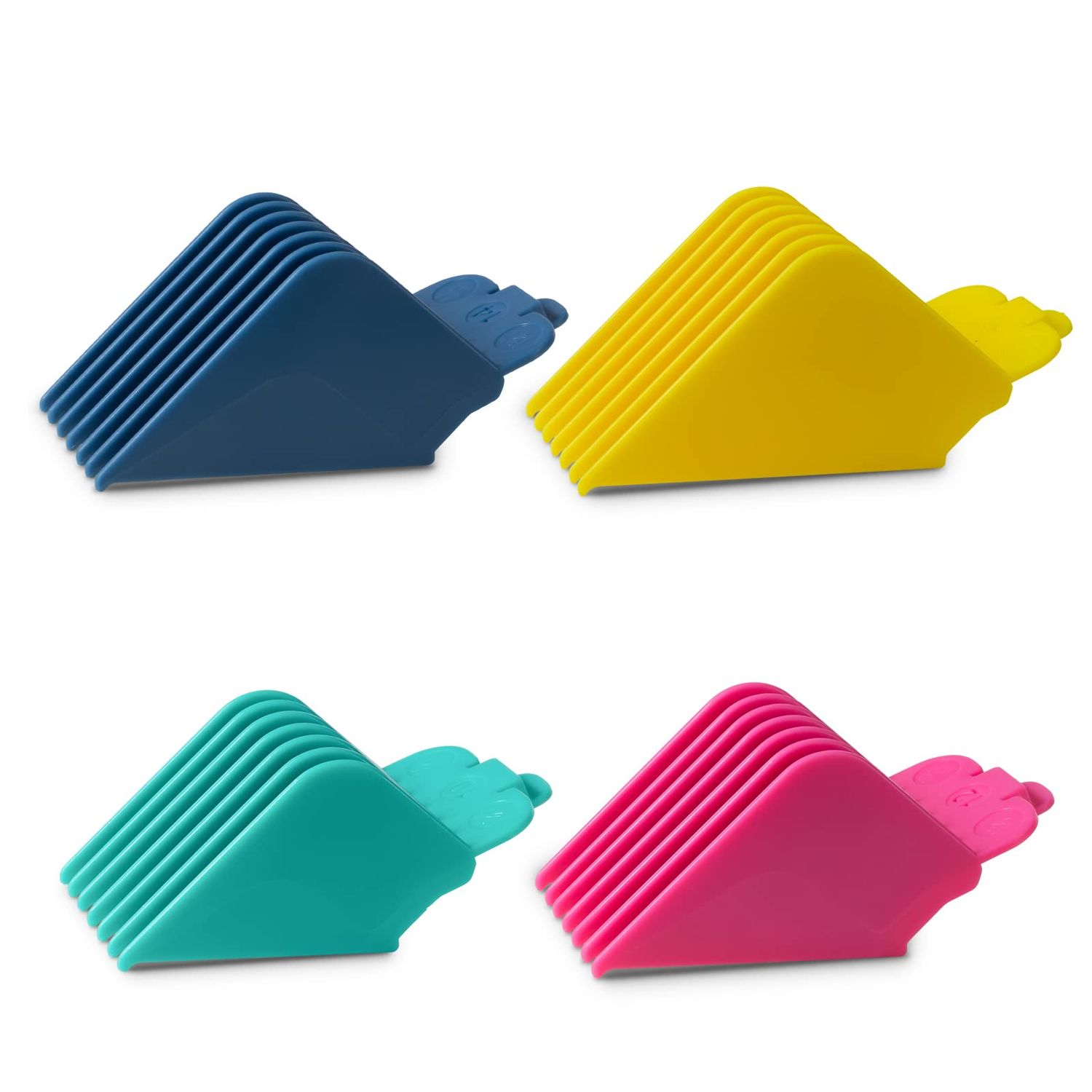 Clipper Guards 16 14 12 10 Fits for Most Wahl Clippers and Babyliss FX870, Color Coded Clipper Combs Replacement - 1.25&quot;, 1.5&quot;, 1.75&quot; &amp; 2&quot;