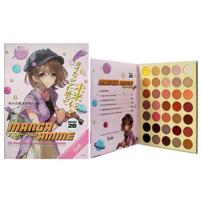 Rude Cosmetics Manga Anime 35 Pressed Pigment and Shadow Book 2B for Women - 1.34 oz Eye Shadow