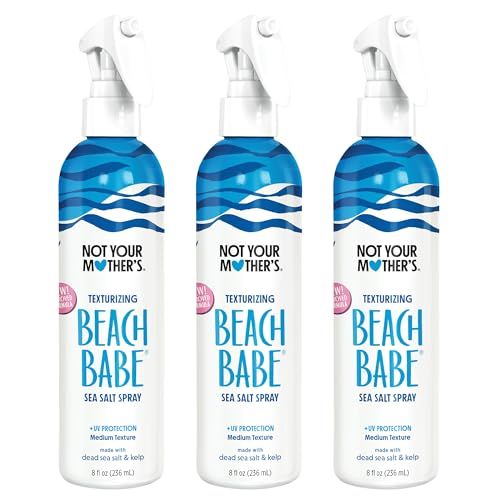 Not Your Mother&#39;s Beach Babe Sea Salt Spray (3-Pack) - 8 fl oz - Texturizing Spray for Tousled Hair - Add Texture and Grit to Hair with a Matte Finish