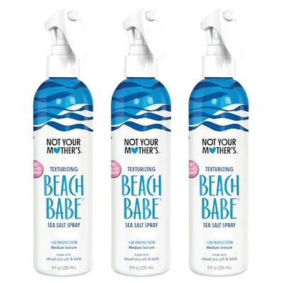 Not Your Mother&#39;s Beach Babe Sea Salt Spray (3-Pack) - 8 fl oz - Texturizing Spray for Tousled Hair - Add Texture and Grit to Hair with a Matte Finish