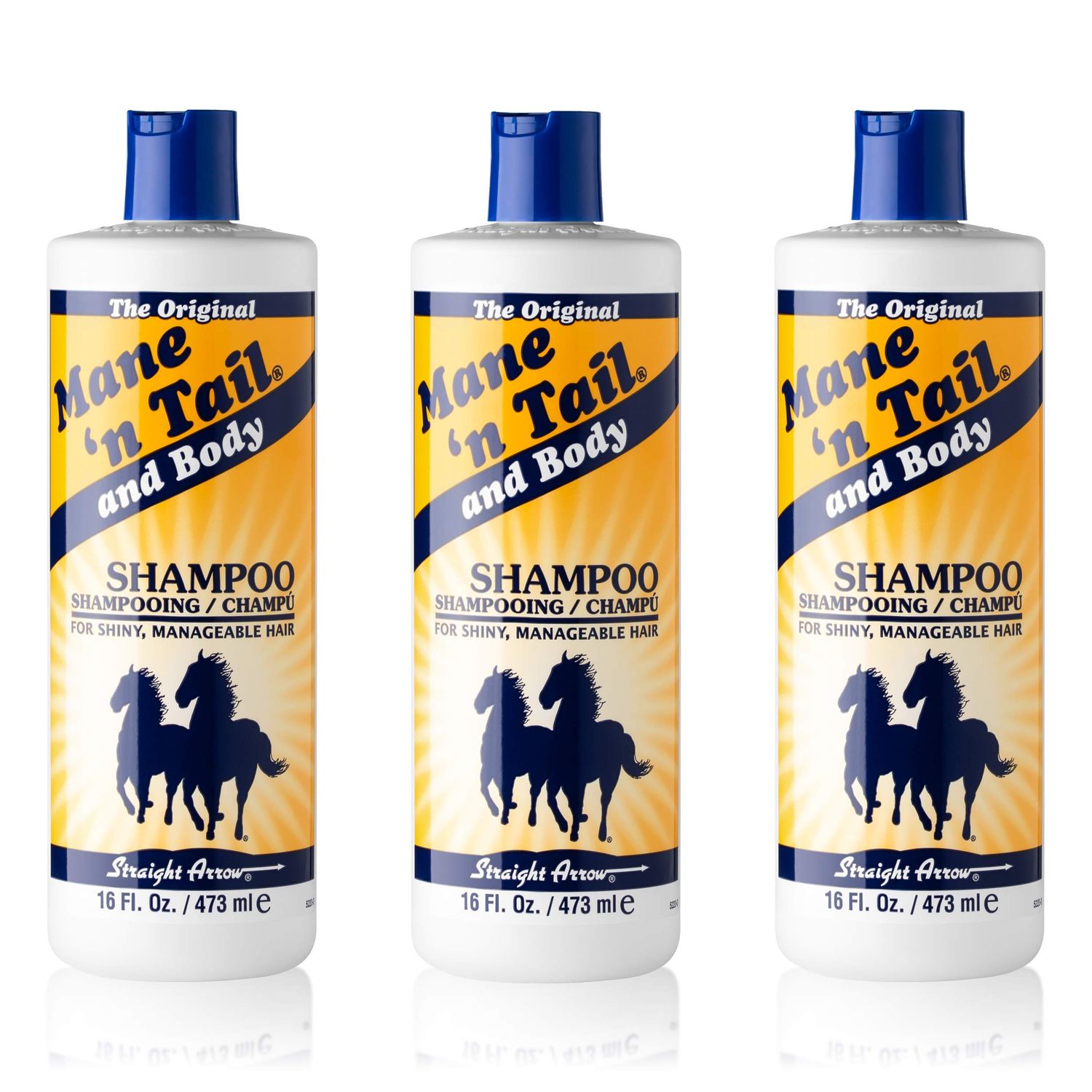 Mane &#39;n Tail Original Formula For Thicker Fuller Stronger Hair 16 oz (3 pack Shampoo)