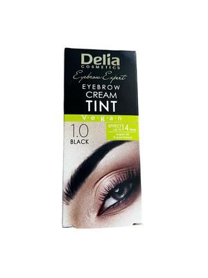 DELIA HENNACOLOR CREAM EYEBROW PROFESSIONAL TINT KIT SET Black