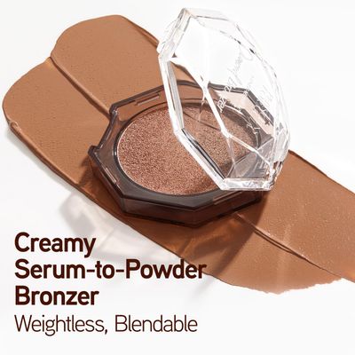 Physicians Formula Mineral WearDiamond Bronzer - Creamy Powder-Serum Hybrid, Weightless & Dewy Finish, Minimizes Appearance of Pores & Fine Lines - Bronze Gem