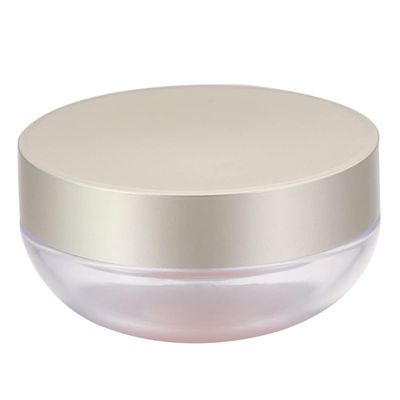 AKOAK Capacity 20 ml(0.67 oz) Empty Reusable Plastic Loose Powder Compact Container DIY Makeup Powder Case with Powder Puff and Elasticated Net Sifter