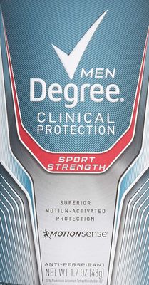 DEGREE Men Clinical Protection Sport Strength Antiperspirant &amp; Deodorant, 1.7 Ounce, Pack of 3 (Packaging may vary)