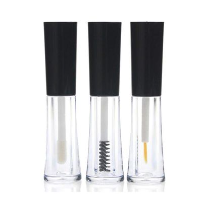 3PCS 2ml Clear Empty Mini Lip GlossEyeliner LiquidMascara Tube Set with Black Cap DIY Makeup Cosmetic Lip Balm Container Lipstick Vial Bottles for Lipgloss Eyelashes Growth Oil Sample Packing