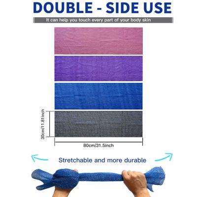 African Exfoliating Net, 4 Pieces African Net Sponge, Nylon African Bath Sponge Net, African Net Long Net Bath Sponge Shower Body Scrubber
