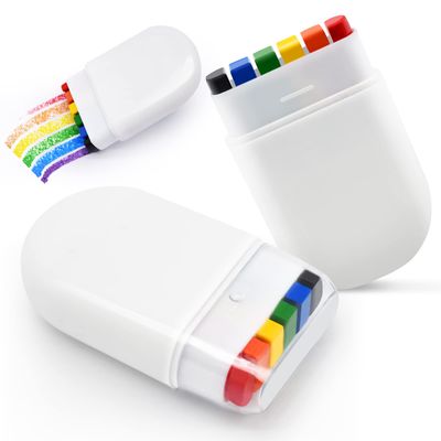 Rainbow Pride Flag Face Paint - Gay Pride Rainbow Stripe Fan Brush Stick, Face and Body Paint for Gay Pride Parade, Pride Month Celebrations, Cosplay, Party, and Halloween Makeup (2 Pack)