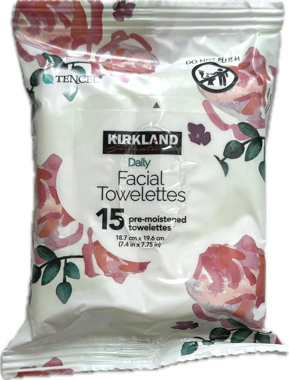 Kirkland Daily Facial Towelettes. Gentle Cleansing for Everyday Refreshment.For all skin types.15 Count.Remove makeup.Cleanse, Hydrate and Balance with One Towelette.