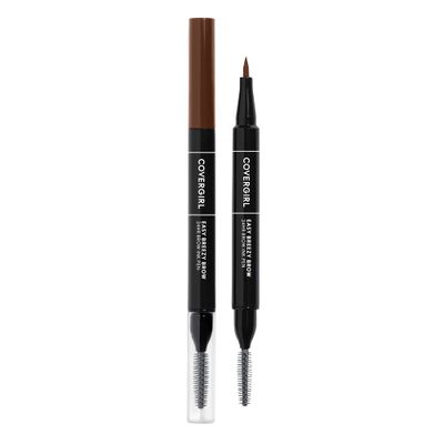 COVERGIRL - Easy Breezy Brow 24HR Brow Ink Pen, dual applicator, ultra-precise felt-tip, spoolie comb, water-resistant, lightweight, 100% Cruelty-Free
