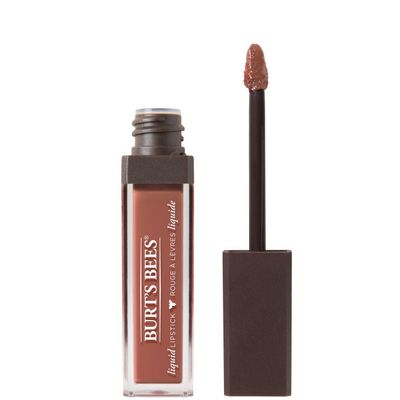 Burt&#39;s Bees 100% Natural Glossy Liquid Lipstick, Sandy Seas, 1 Tube