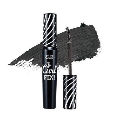 ETUDE Lash Perm Curl Fix Mascara #1 Black | A curl fix mascara that keeps fine eyelashes powerfully curled up for 24 hours by ETUDE&#39;s own Curl 24H Technology