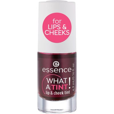 essence | What a Tint! Lip &amp; Cheek Tint | Long-Lasting Liquid Blush &amp; Lip Stain | Non-Sticky &amp; Kiss-Proof | Vegan &amp; Cruelty Free