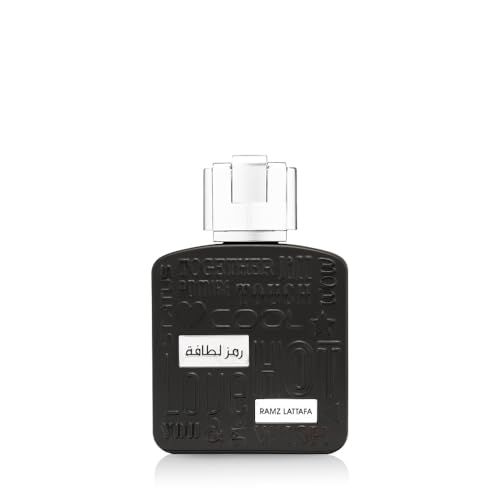 Lattafa Ramz Silver for Unisex Eau de Parfum Spray, 3.4 Ounce  100 ml