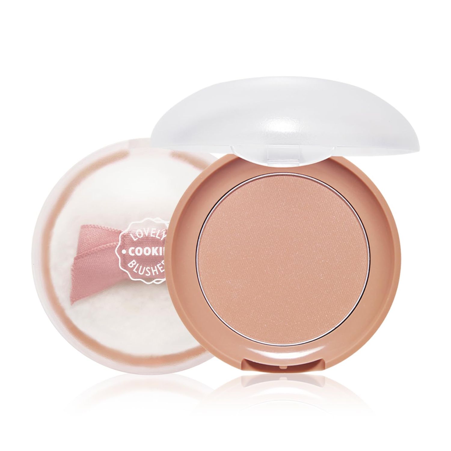 ETUDE Lovely Cookie Blusher #BE101 Ginger Honey Cookie 4g | Glowing &amp; Natural Powder Blush with Long-Lasting Sebum Control | Easy Application | Puffy Cushion for a Lovely Makeup Look