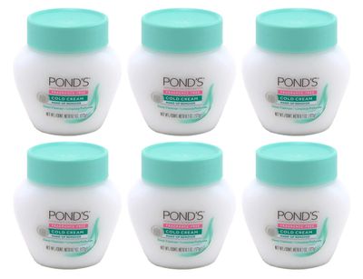 Ponds Cold Cream Make-Up Remover Fragrance-Free 6.1 Ounce (Pack of 6)