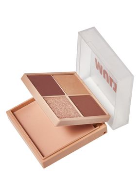 I&#39;M MEME Mini 2-in-1 Palette - Multi Cube | Portable, Versatile, 4 Eye-shadows and 1 Blush, 07 Deep Chocolate mousse, 0.27 Oz