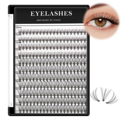 Vayator Large Tray 220 ClusterBox Eyelashes 0.07 Thickness Eyelashes Individual Eyelash False Eyelashes Extension Eyelash 10D20D40D50D Eyelash (10RR-8-10-12-14mm Mixed