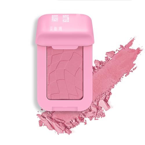 Silky Butter Blush Cream, Face Powder Blush for Long-lasting, High Color Rendering and Waterproof Makeup with Sweet Buttery Scent, Up to 12h Wear (1, Form Butter, Large)