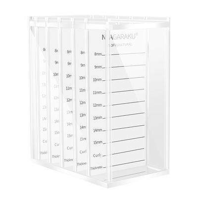 NAGARAKU Acrylic Lash Extension Organiser Storage False Eyelash Pallet Volume Boxes Makeup Holders Tools Case Lashes Container 5 Layers with 250 Tape Strips