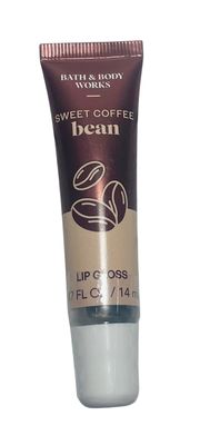 Bath &amp; Body Works Sweet Coffee Bean Lip Gloss 0.47 Fl Oz Full Size