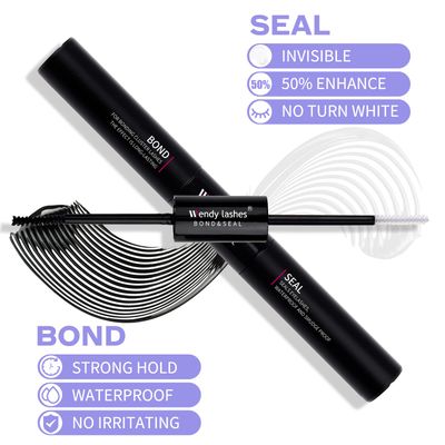 Cluster Lash Bond and Seal, Lash Cluster Glue for Individual Eyelash Extensions Strong Hold Individual Lash Glue Individual Eyelashes Glue Mascara for Personal Makeup Use at Home(5ml)