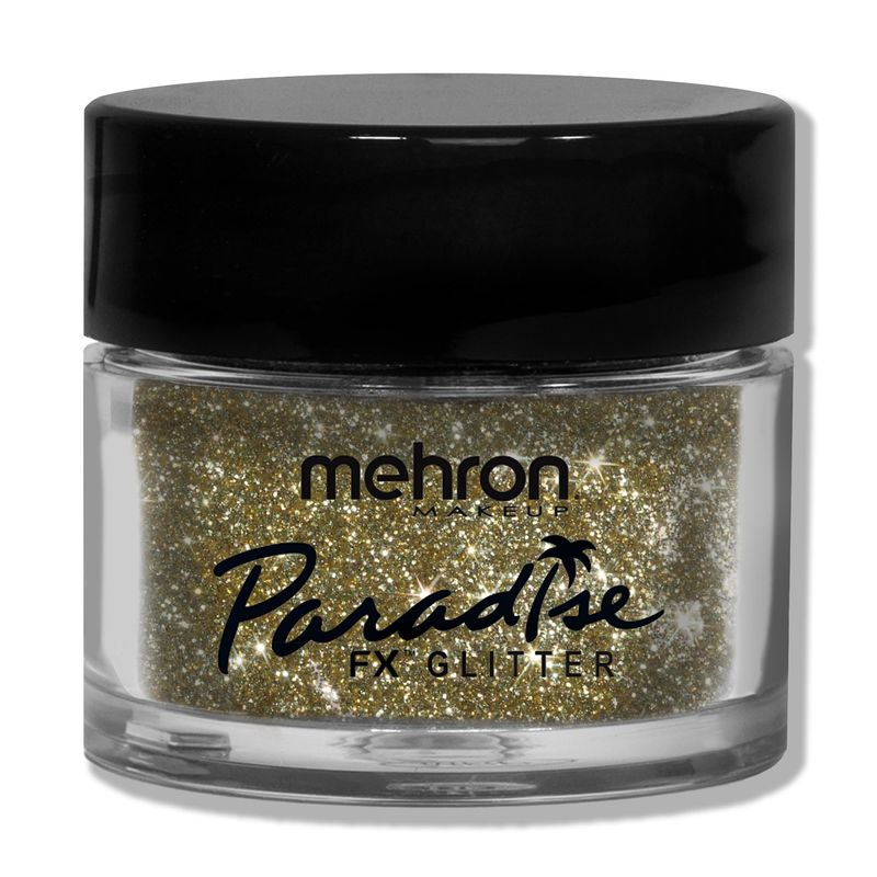 Mehron Makeup Paradise AQ Glitter Face and Body Paint, GOLD - .25 oz