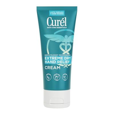 Curel Extreme Dry Hand Relief, Dermatologist Recommended, Long-Lasting Hand Cream For Dry Hands, Paraben Free, Fragrance-Free Hand Lotion, 3 Oz