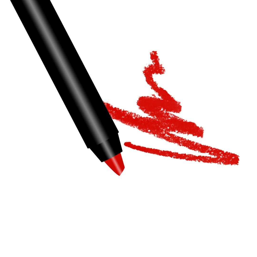 By The Clique Premium Long Lasting Matte Red Lip Liner Pencil |Red Carpet Ready Red Ultra Wear Lip Liner