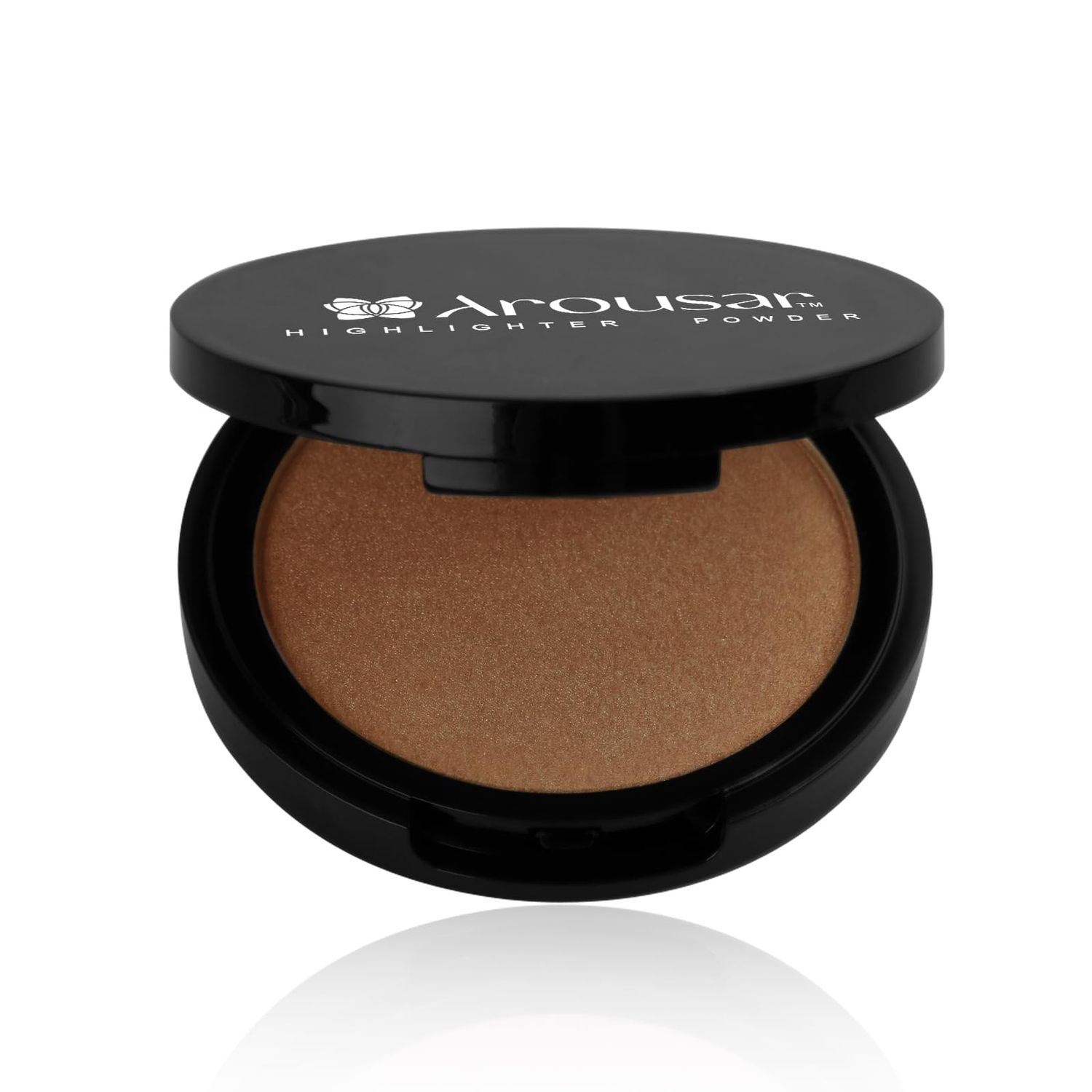 Arousar Highlighter Powder, Shimmer Illuminators for a Glowing Look, Pigment Rich and Silky Texture, Long Lasting Brilliant Facial Cosmetics 6# BRONZER 06