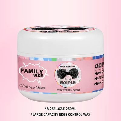 Goiple 8.25 OZ Edge Control Wax for Women, Non-greasy Edge Smoother, Hair Gel for All Hair Types, No Flaking, Extra Strong Hold Water-based Edge Stay Gel