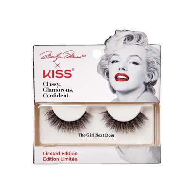 Marilyn Monroe x KISS Limited Edition Reusable False Eyelashes, Tapered-End Technology, 3D Mink Effect Design, The Girl Next Door, 1 Pair Fake Eyelashes
