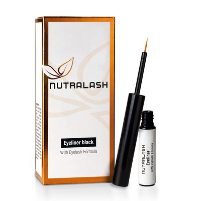 Nutralash Eyeliner Eyelash Formula Black - Liquid Eyeliner with Integrated Eyelash Booster I Quick-Drying, Liquid Eye Liner I Made in Germany I 1.5ml