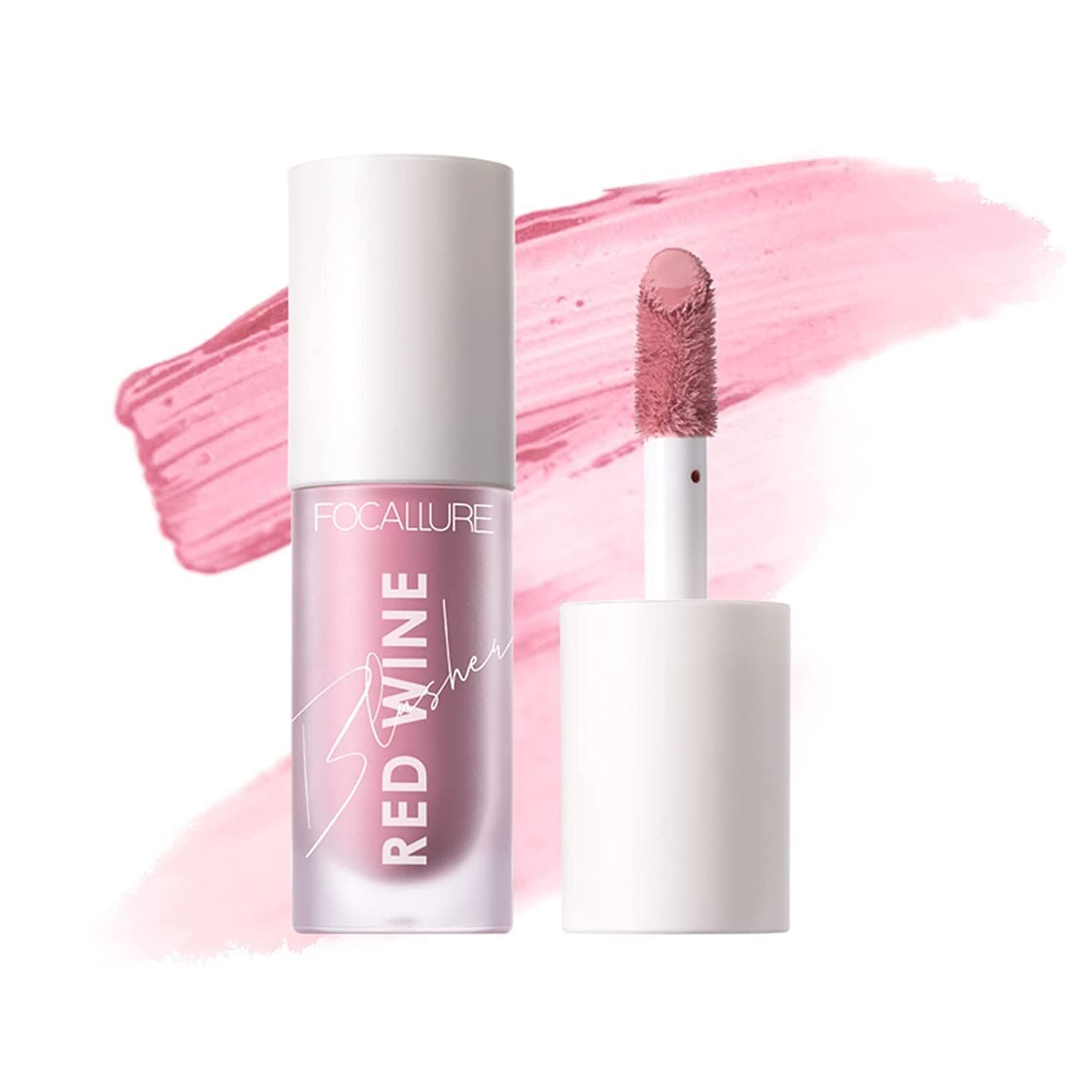 FOCALLURE Liquid Blush Makeup, a Fresh Healthy-looking Finish,Long Lasting Waterproof Face Blush for Cheek,Easy to Create a Velvet Mist Natural Makeup, B04 Pink Lady
