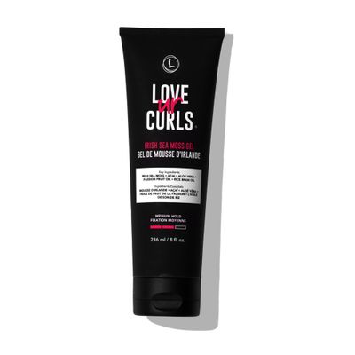Love Ur Curls Irish Sea Moss Hair Gel, Medium Hold Hair Styling Curling Gel for Defined Curly Hair, Waves &amp; Coils, Vegan, Cruelty Free, 236mL