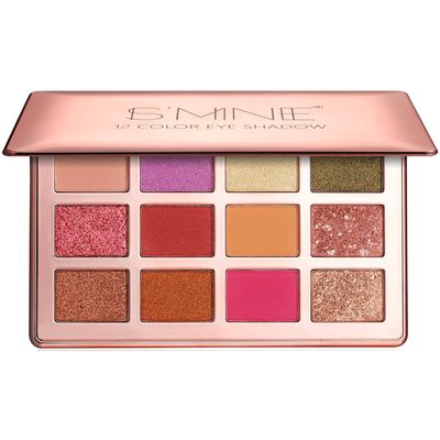 IS&#39;MINE 12 Color Eyeshadow Palette, High Pigment Waterproof Vegan Makeup Luxury Baked Eyeshadow Palette (Color 01)