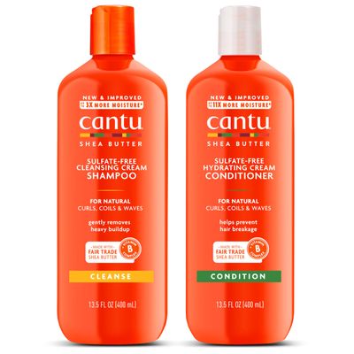 Cantu Sulfate-Free Cream Shampoo &amp; Conditioner Bundle, 13.5 Fl Oz (Pack of 2)