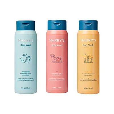 Harry&#39;s Men&#39;s Body Wash Shower Gel, Variety - Fig, Wildlands, Redwood (Pack of 3)