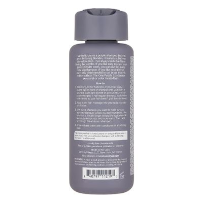 Kristin Ess Hair The One Purple Shampoo for Toning Blonde Hair - Neutralizes Brass  Yellow Tones, Shine Restoring - Sulfate, Silicone and Paraben Free, Color  Keratin Safe, 10 fl. oz.