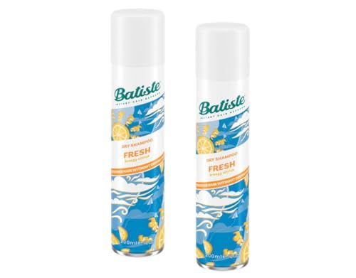 Batiste Instant Hair Refresh Dry Shampoo, BREEZY CITRUS, Fresh - 200ml120g (Pack of 2)